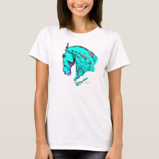 Colourful Dressage Horse Tee