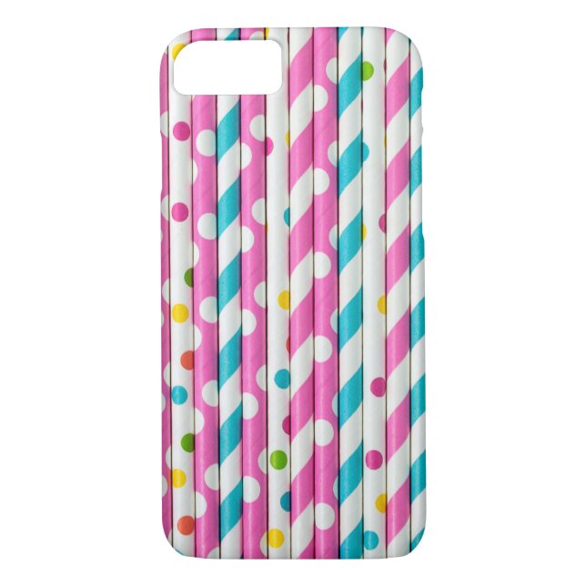 colourful drinking straws Case-Mate iPhone case (Back)