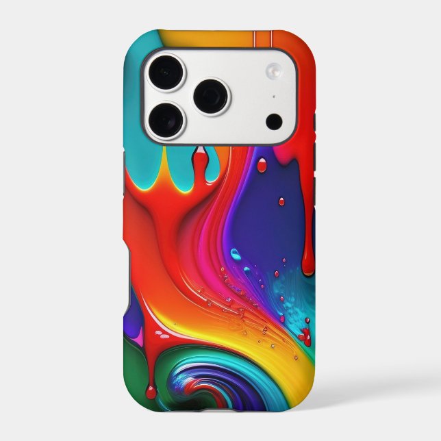 Colourful dripping paint (Back)