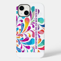 Colourful drop pattern | motivation quote