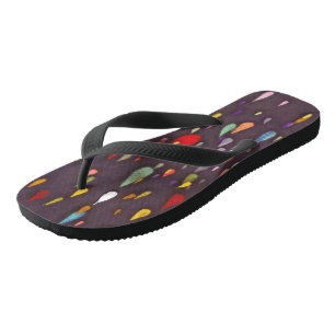 Colourful Drops Flip Flops