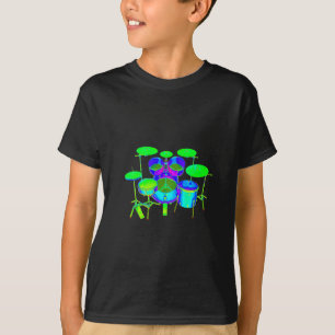 Colourful Drum Kit T-Shirt
