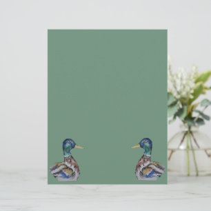 Colourful duck custom letterhead