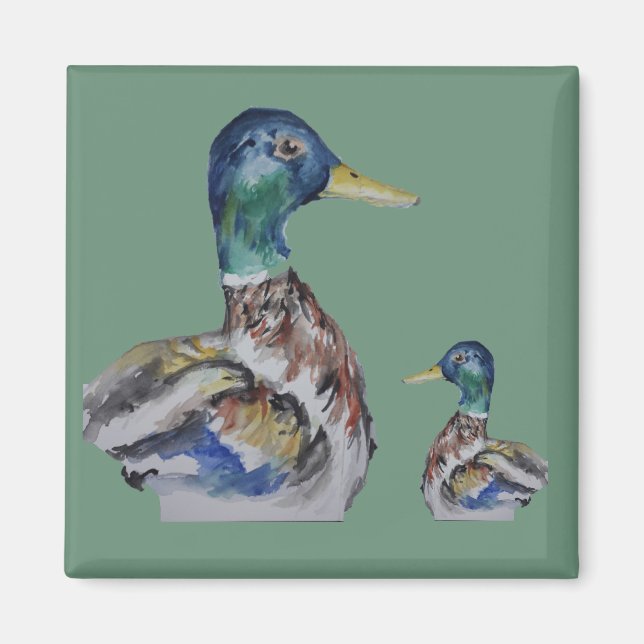 Colourful duck magnet (Front)