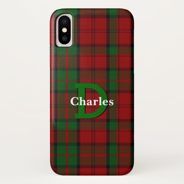 Colourful Dunbar Clan Tartan Plaid Custom Case-Mate iPhone Case (Back)