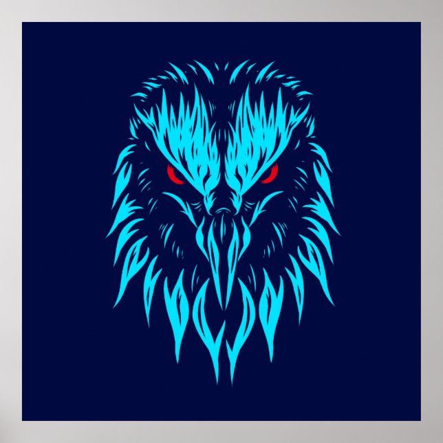  Colourful eagle hawk Poster (Front)