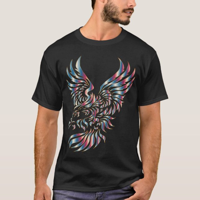 Colourful Eaglehawk Bird Uniseyouth funny T-Shirt (Front)