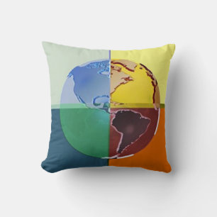Colourful Earth Pillow