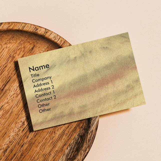 Colourful Earth Textures Business Card (In Situ)