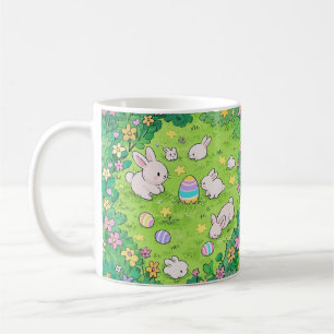 Colourful Easter Bunnies Coffee Mug
