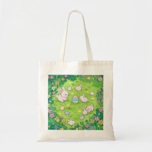 Colourful Easter Bunnies Tote Bag