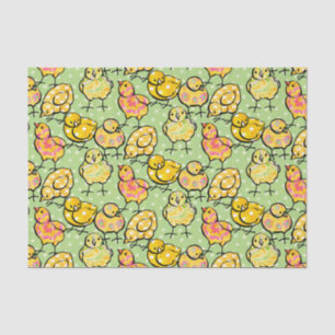 Colourful Easter Chicks Tissue Paper