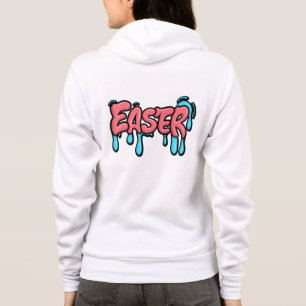 Colourful Easter Drip Text Graffiti Style Design Hoodie
