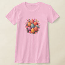 Colourful Easter Egg Bouquet T-Shirt 