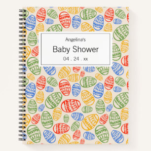 Colourful Easter Egg Gift List Notebook