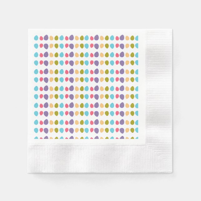 Colourful Easter Egg Napkin (Front)