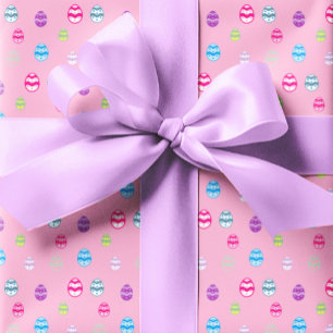 Colourful Easter Egg Pattern Wrapping Paper