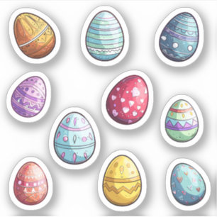 Colourful Easter Egg Set