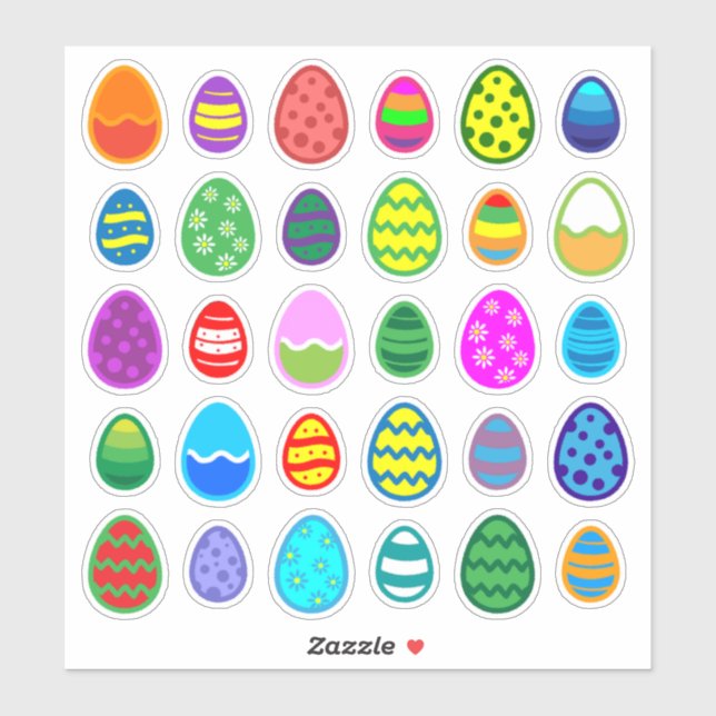 Colourful Easter Eggs (Sheet)