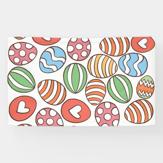 Colourful Easter Eggs Banner (Horizontal)
