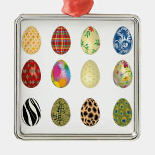colourful easter eggs metal tree decoration