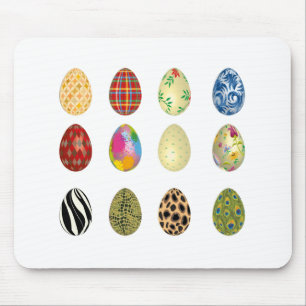 colourful easter eggs mouse mat