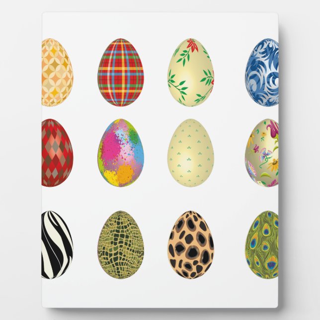 colourful easter eggs plaque (Front)
