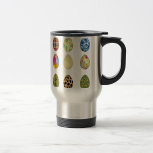 colourful easter eggs travel mug