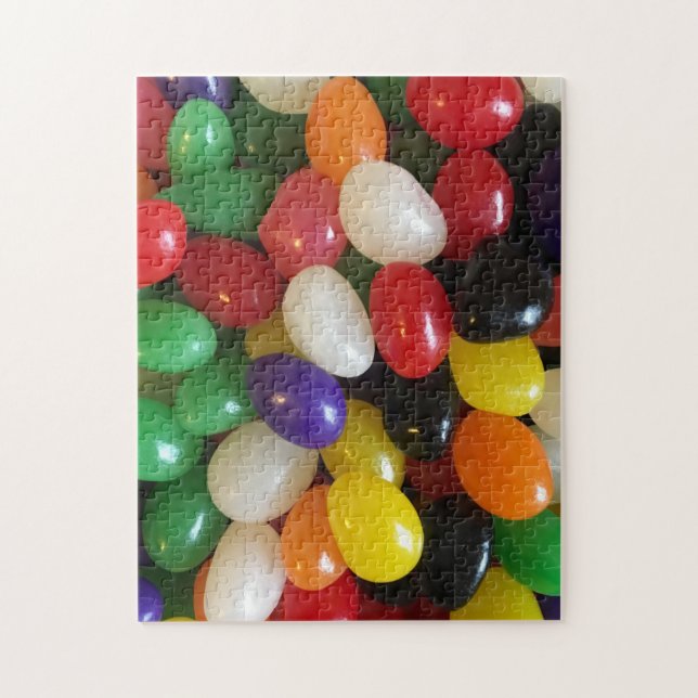 Colourful Easter Jelly Beans Photo Cute Jigsaw Puzzle (Vertical)