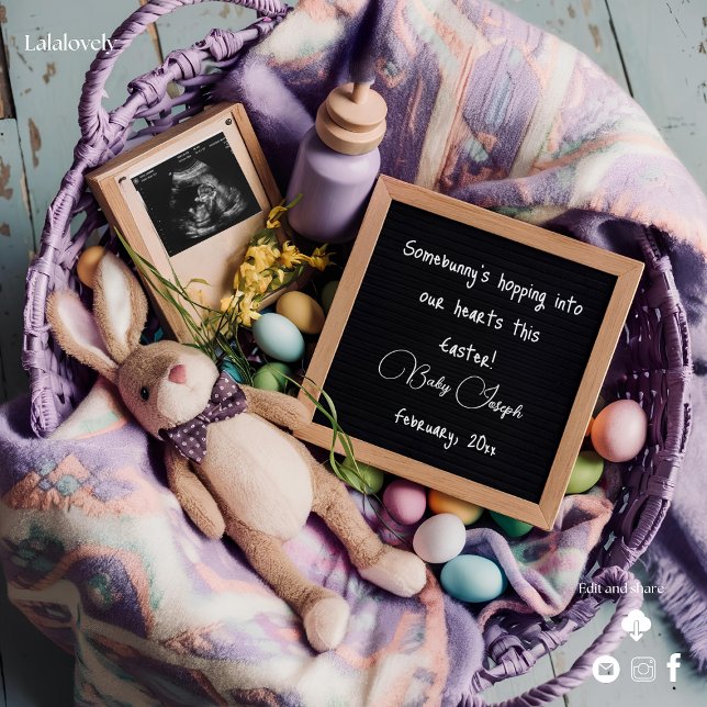 Colourful Easter Pregnancy Announcement  (Creator Uploaded)