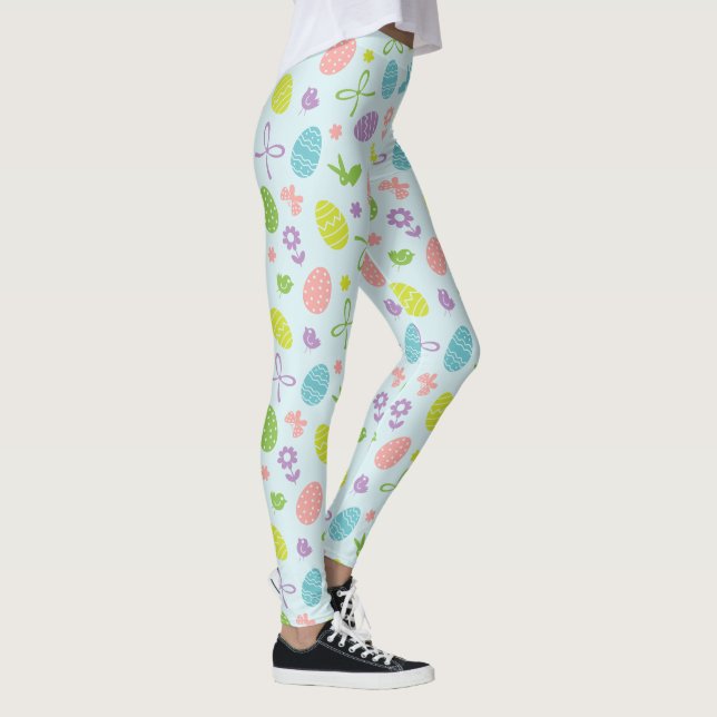 Colourful Easter Spring Pattern | Leggings (Right)