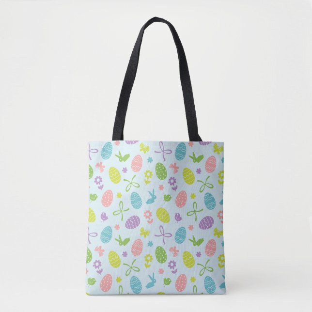 Colourful Easter Spring Pattern | Tote Bag (Front)
