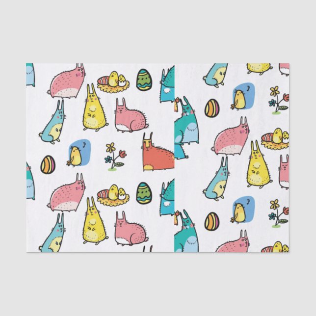 Colourful Easter Tissue Paper (Front)