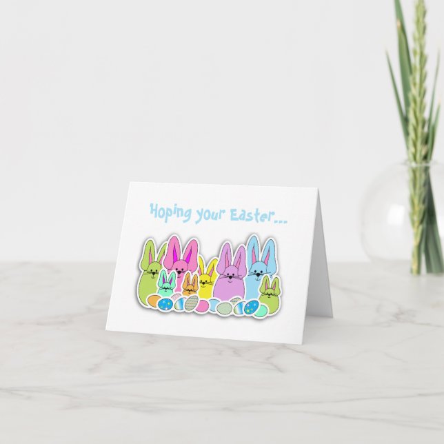 Colourful Easter Treats Holiday Card (Front)