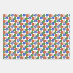Colourful Egg Patterned Wrapping Paper Sheet