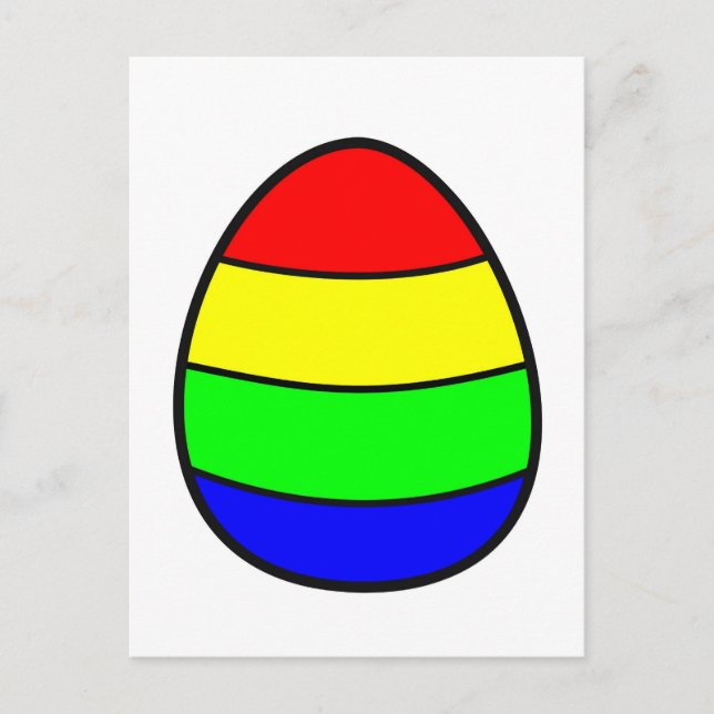 Colourful Egg Postcard (Front)