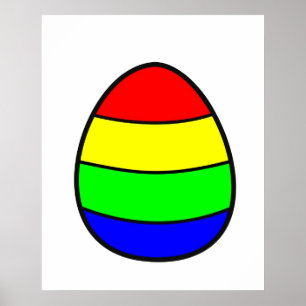 Colourful Egg Poster