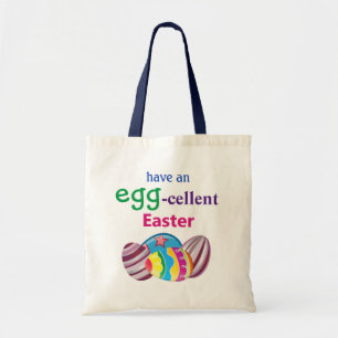 Colourful EGGcellent Easter Egg Tote Bag