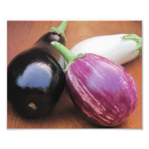 Colourful Eggplant Photo Print