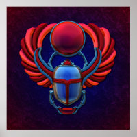 Colourful Egyptian Scarab