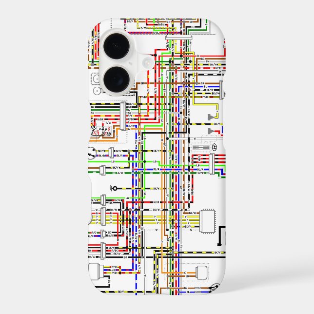 Colourful electric scheme (Back)