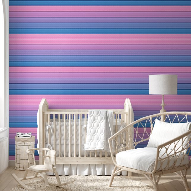 Colourful elegant and stylish Striped  Lines peel  Wallpaper (Kids)