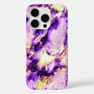 Colourful Elegant Marble Purple Pink and Gold iPhone 16 Pro Case