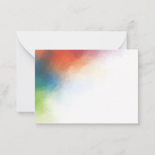 Colourful Elegant Modern Abstract Art Work Blank Card