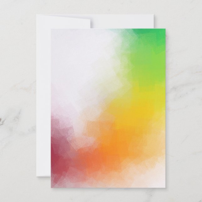 Colourful Elegant Modern Abstract Artwork Blank Card (Front)