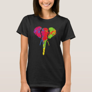 Colourful Elephant Autism Awareness Wilderness Afr T-Shirt