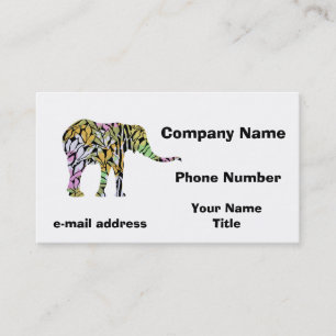 Colourful Elephant Business Card