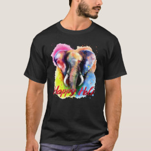 Colourful Elephant Happy Holi Festival Of Colour I T-Shirt