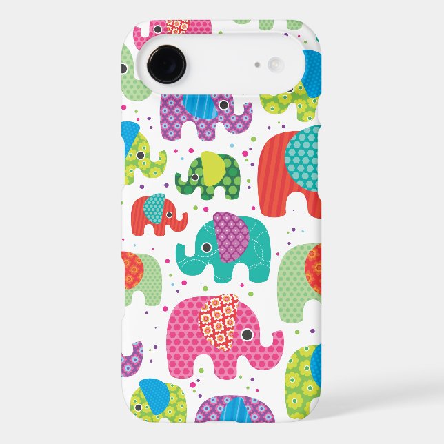 Colourful elephant kids pattern iphone 5 case (Back)
