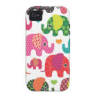 Colourful elephant kids pattern iphone case